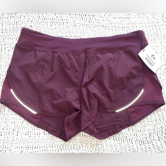 NWT ZYIA Plum Mesh Energy Shorts, XXL, running shorts new - Picture 1 of 4